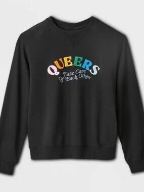 Pride Black Embroidered Sweatshirt